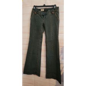 Free People "Tea Wash" Flare Jeans